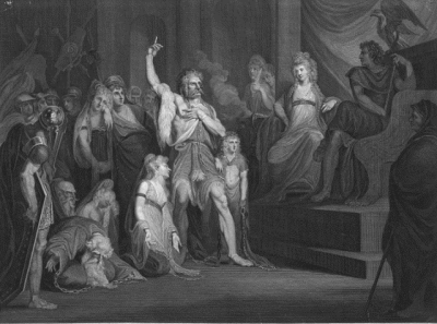 Andrew Birrell (after Henry Fuseli), Caractacus at the Tribunal of Claudius at Rome (1792)