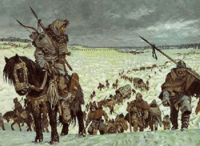В конце 406 года Аланы, Вандалы и Свевы, жившие в восточной Галлии, пересекли границу, проходившую между цивилизованным и «нецивилизованным» миром (преодолев Рейн по льду), и вошли на территорию Империи: