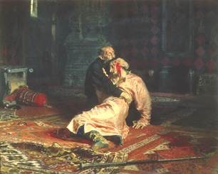 картина Ильи Репина «Иван Грозный и сын его Иван. 16 ноября 1581 года», 